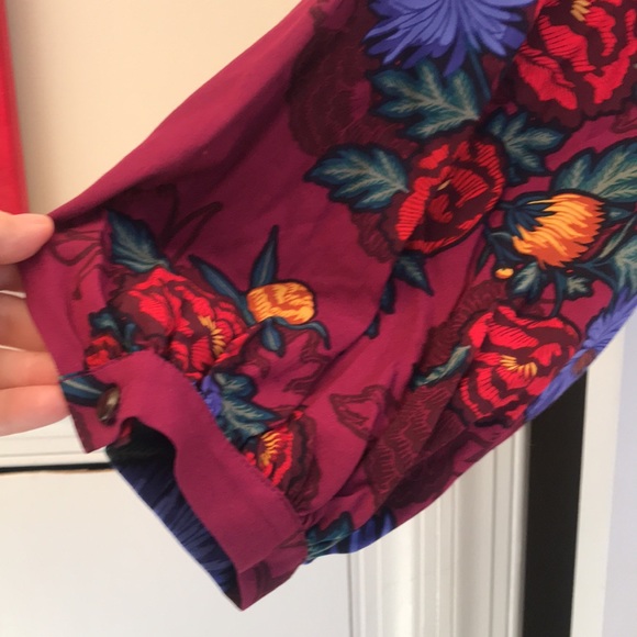 NWOT Anthropologie tie-up blouse. By Moulinette Soeurs. Sz 6. So colorful !! - Picture 8 of 10
